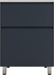 Style Line Тумба под раковину Лима 60 Plus эмаль графит матовая – фотография-1